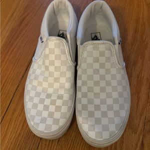 White Vans Classic Slip One